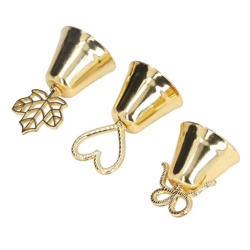 Table Number Holder: 1 Pc Premium Iron Sturdy Durable - Unique Bell Shape Metal Place Card Holder for Home Office Party Wedding Table Setting - Image 1