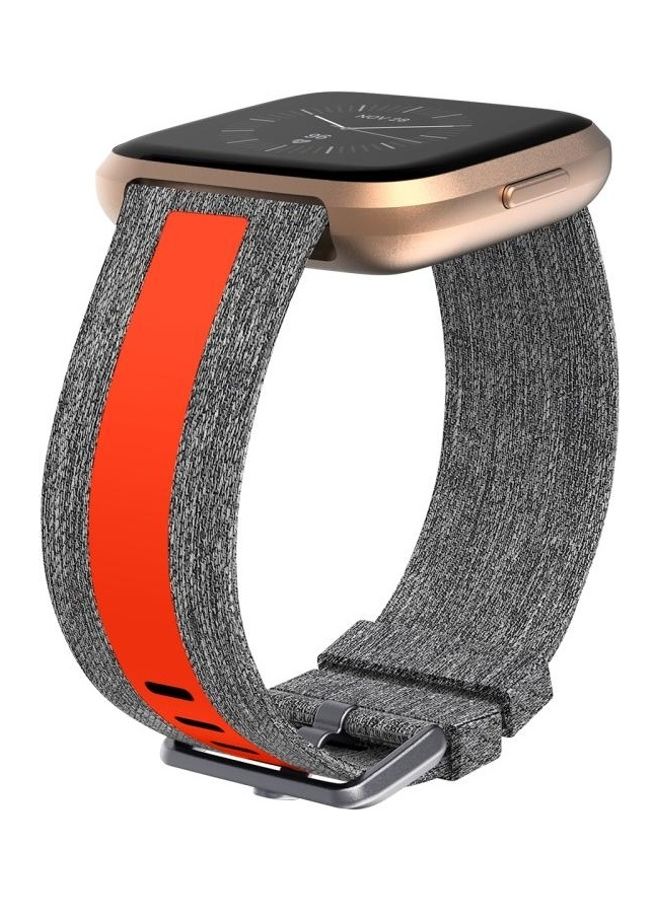 BGM Replacement Strap Band for Fitbit Versa Smartwatch Grey - Image 2
