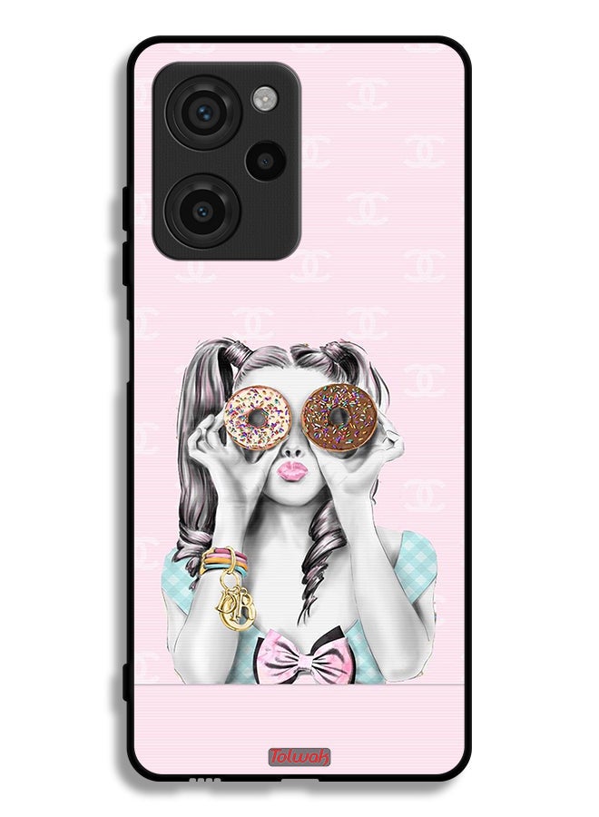 Tolwak Xiaomi Poco X5 Pro Protective Case Cover Holding Two Donuts  - Image 2