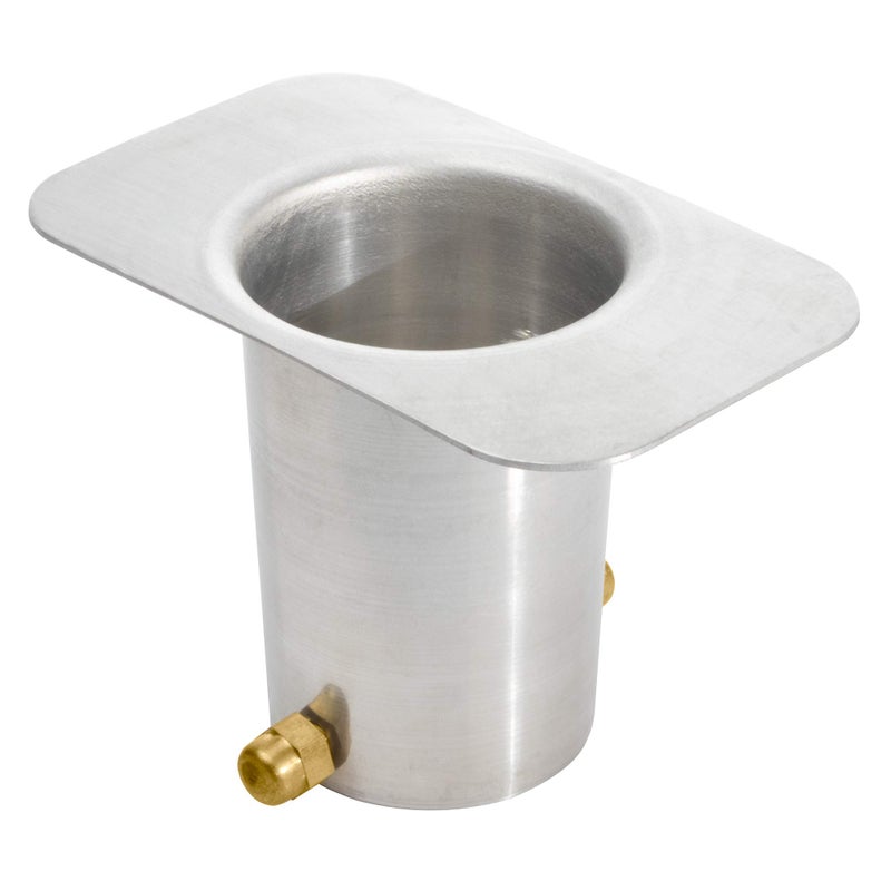 Monarch Rain Chains Gutter Adapter â€“ Standard Adapter with Brass Bolt for Chain Installation, Aluminum Mill Rain Chains for Gutters Mount, Rust-Resistant Drainage Mount for Roof Downspout Chain
