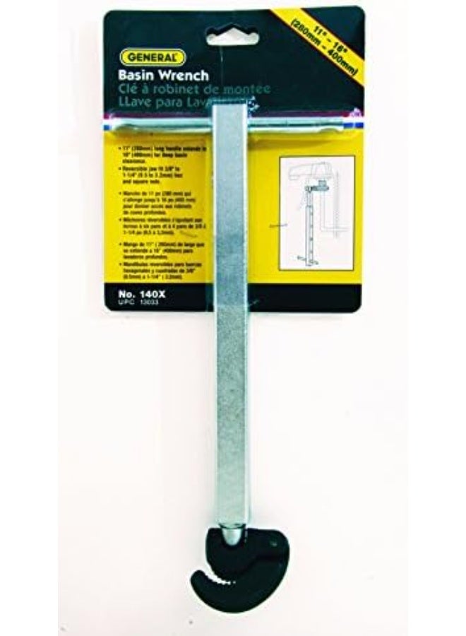 General Tools General Tools 140X Telescoping Basin Wrench, 11-Inch to 16-Inch  - Image 2