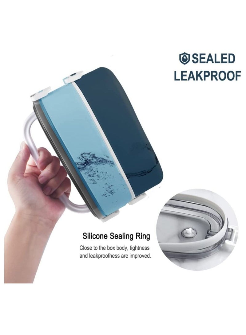 GGEROU Stainless Steel Bento Lunch Box,1400ML 2 Layer Meal Lunch Container Snack Box With Bag for Kids School and Adults - Leakproof - BPA Free - Image 3