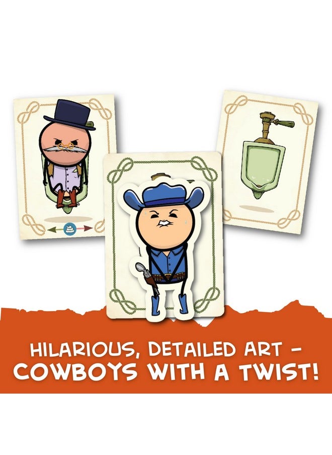 Joking Hazard Texas Hold It Card Game - Wild West Bathroom Card Game by Cyanide & Happiness - Push Your Luck Party Game for 2-6 Players | Hilarious Fun for Game Night