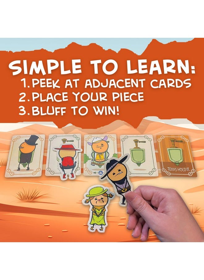 Joking Hazard Texas Hold It Card Game - Wild West Bathroom Card Game by Cyanide & Happiness - Push Your Luck Party Game for 2-6 Players | Hilarious Fun for Game Night