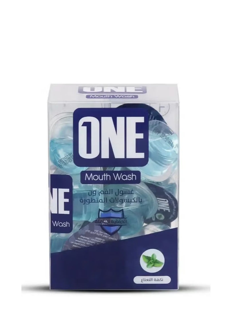 وان Advanced Mint Mouthwash Capsules 20 Capsules 15 ml