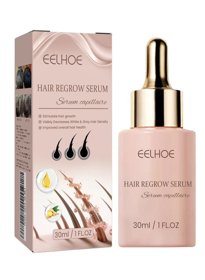 EELHOE GRO Hair Serum for Thicker, Visibly Longer Hair - Vegan Hair Growth Serum Designed for Thinning Hair & Hair Loss 30ml - Image 1