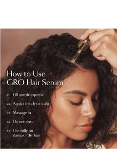 VEGAMOUR GRO Hair Serum for Thicker, Visibly Longer Hair - Vegan Hair Growth Serum Designed for Thinning Hair & Hair Loss 30ml  - Image 4