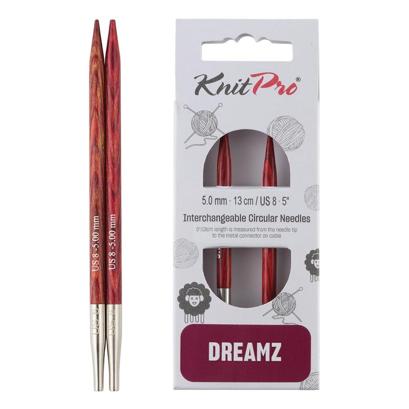 KnitPro Dreamz Interchangeable Circular Needles 5" (13cm) | US Size 8 (5mm) - Image 1