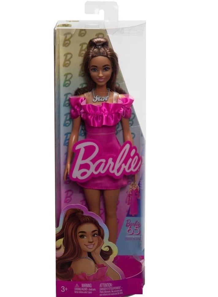 Barbie Fashionista Doll With Pink Dress - Image 3