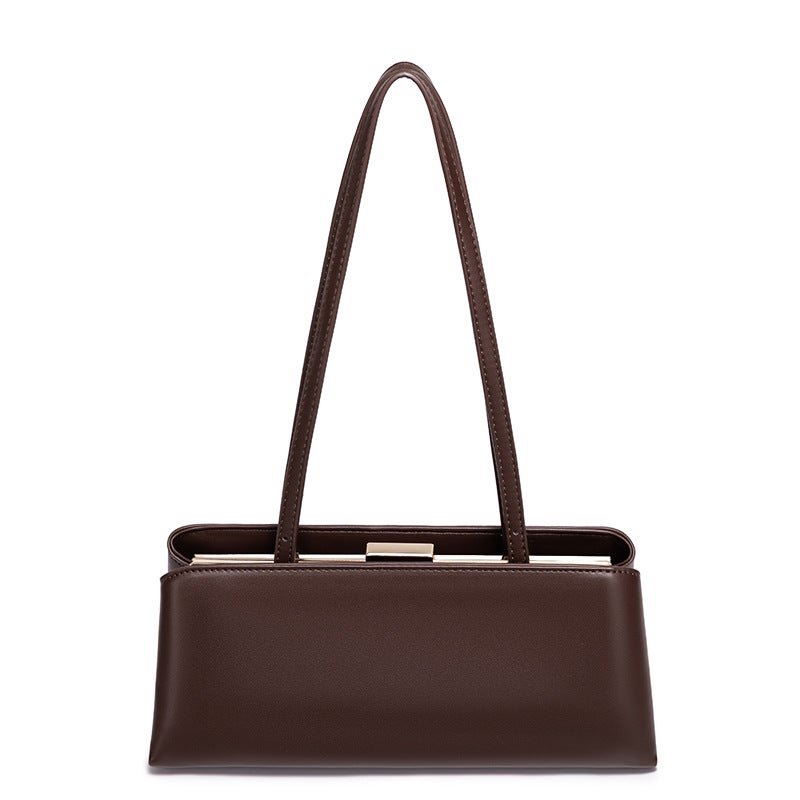 Vintage Simple Clip Shoulder Bag for Women - French Bag - Image 3