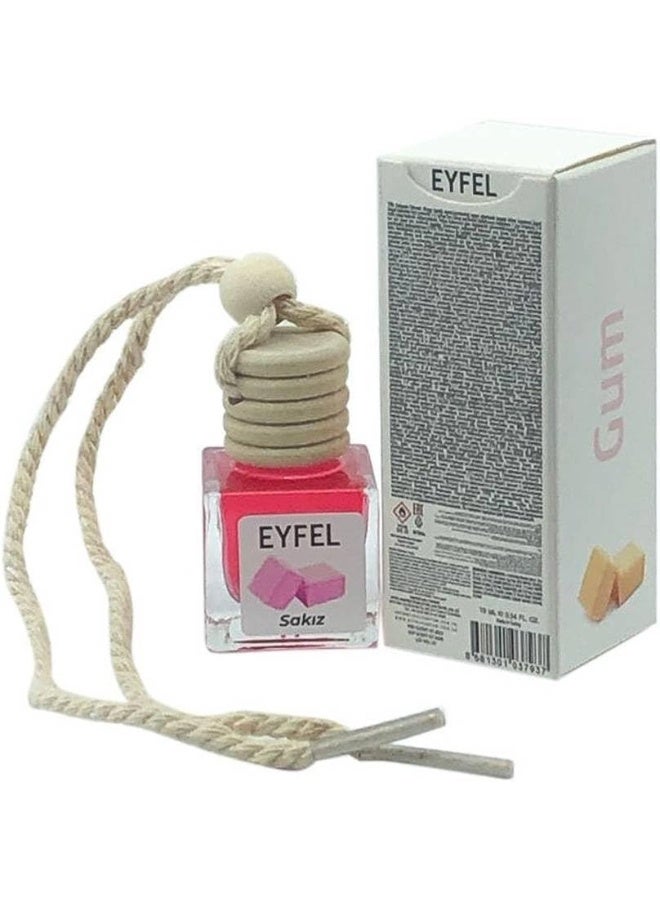 EYFEL معطر هواء السيارة إيفل، رائحة العلكة، 10 مل، وردي - Image 4