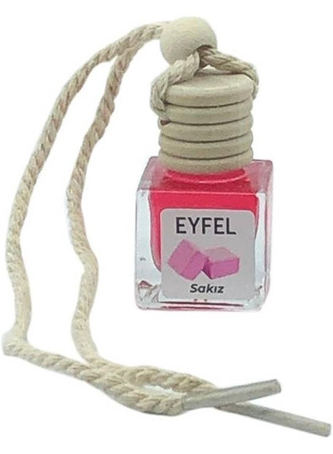 EYFEL معطر هواء السيارة إيفل، رائحة العلكة، 10 مل، وردي - Image 2