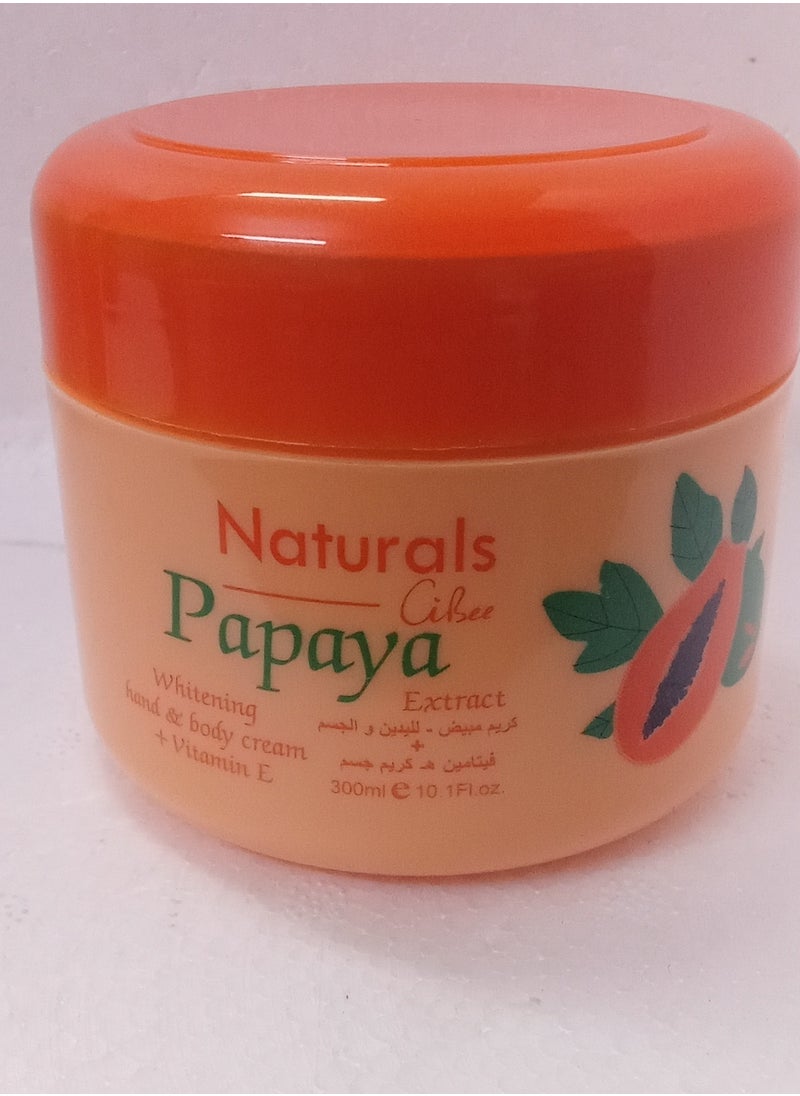 Natural Skin whitening cream with papaya 300 ml 