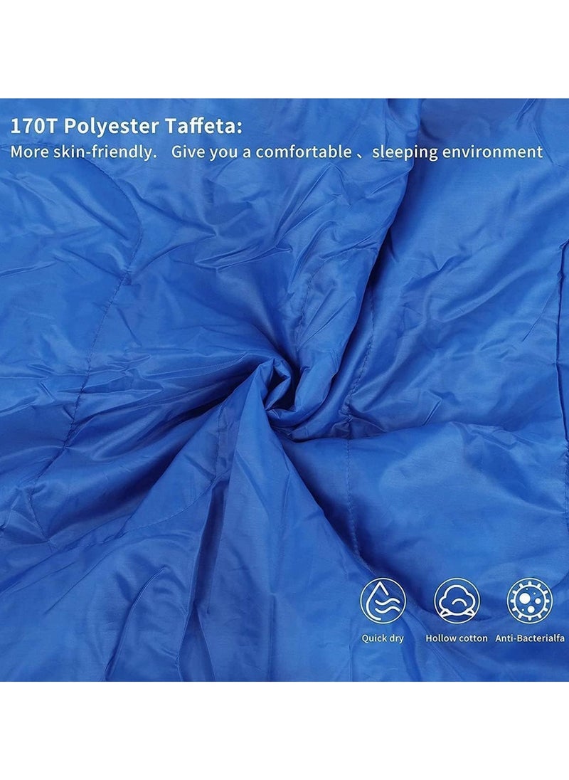 Generic Camping Sleeping Bag - Lightweight Sleeping Bag for Adults Boys Girls, Waterproof Camping Gear for Outdoor Travel (Blue)  - Image 5