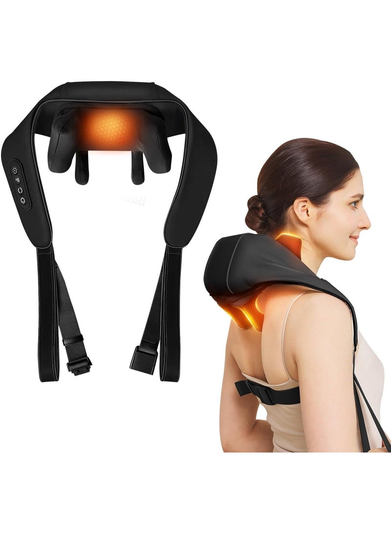 3D Shoulder & Neck Massager with Heat - Rechargeable Cordless Electric Pillow for Back, Shoulder, Neck & Leg - Deep Tissue Massage at Home - Image 1
