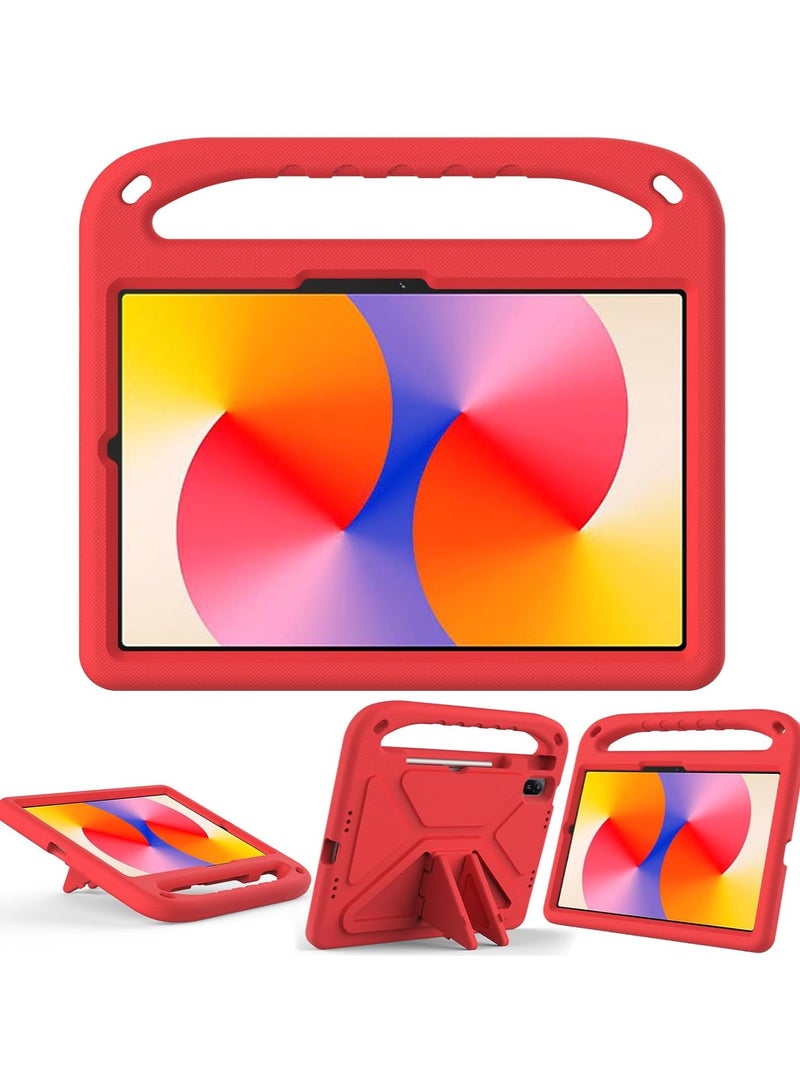 VKL Case for Huawei MatePad SE 11 inch Released 2024, Lightweight EVA Shockproof Stand Protective Case, Kid Friendly Tablet Cover W Shoulder Strap for Huawei MatePad SE 11 2024 Tablet (Red) - Image 4