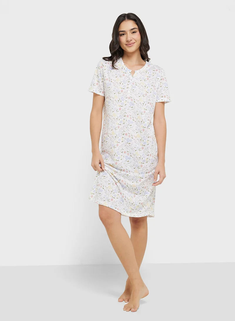 ريبلز مع نمشي Ladies Nightwear Long Top
