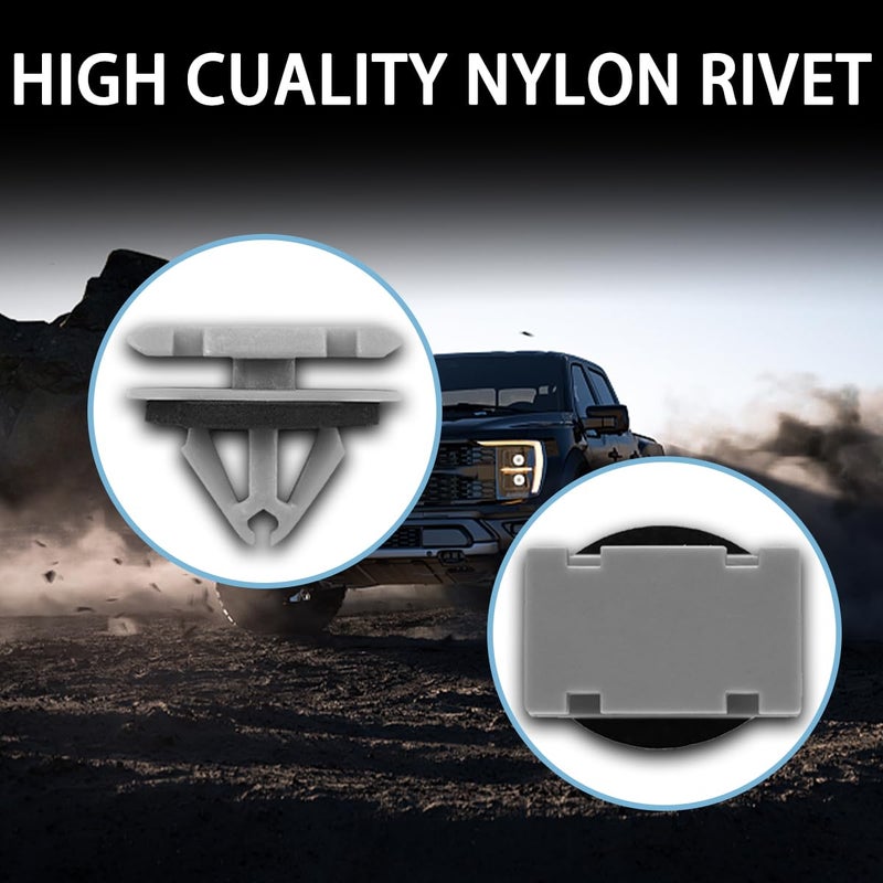 zipelo زبيلو 20 قطعة مشابك تشكيل صخور، مشابك تزيين خارجية للفوانيس، رقم بديل OEM: 68172491AA 68271803AA 68395627AA 11571175، مشابك تشكيل حواف صخرية 12 مم، ملحقات السيارات - Image 4