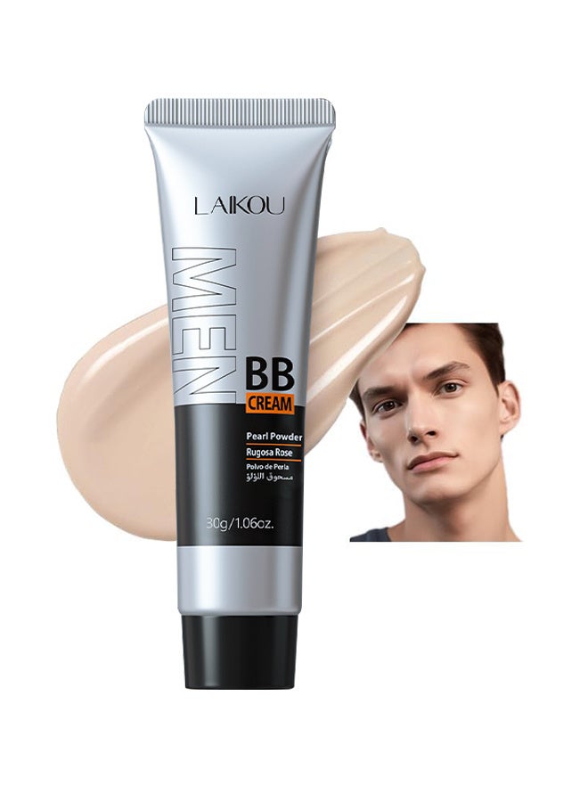 لايكو كريم BB للرجال SPF 15 PA ++ ، كريم أساس وكونسيلر كامل التغطية ، كريم مرطب للوجه للرجال يوحد لون البشرة ، والتحكم في الزيت وعيوب الغطاء ، لمسة نهائية طبيعية لجميع أنواع البشرة (Light 160) - Image 1