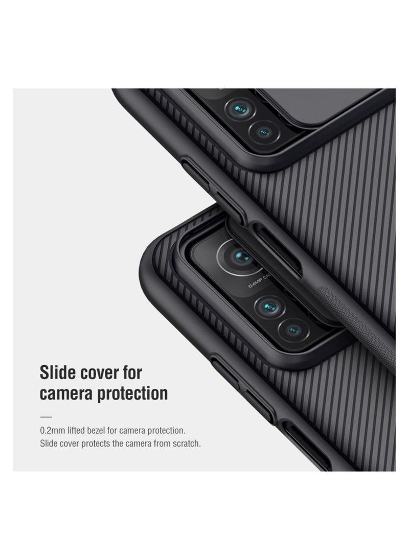 Nillkin - Xiaomi Mi 10T / Mi 10T Pro / Redmi K30S Case, TPU and PC Cover, with Camera Slider, Black - Image 1