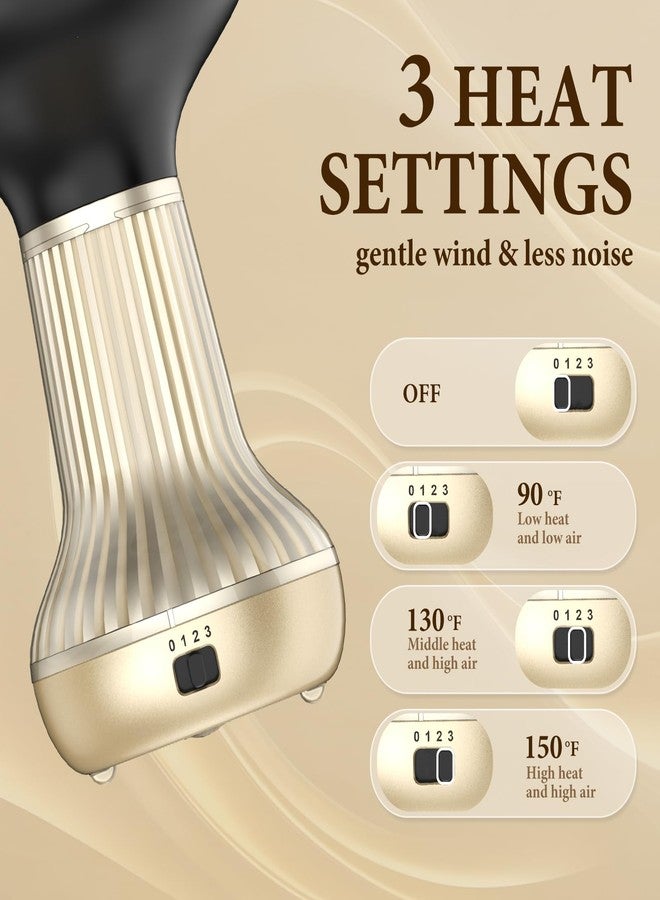 BAUTIA Diffuser Hair Dryer for Curly Hair, Hair Dryer Diffuser for Blow Dry and Volumizing, Lightweight Curly Hair Diffuser Easy to Use - Image 3