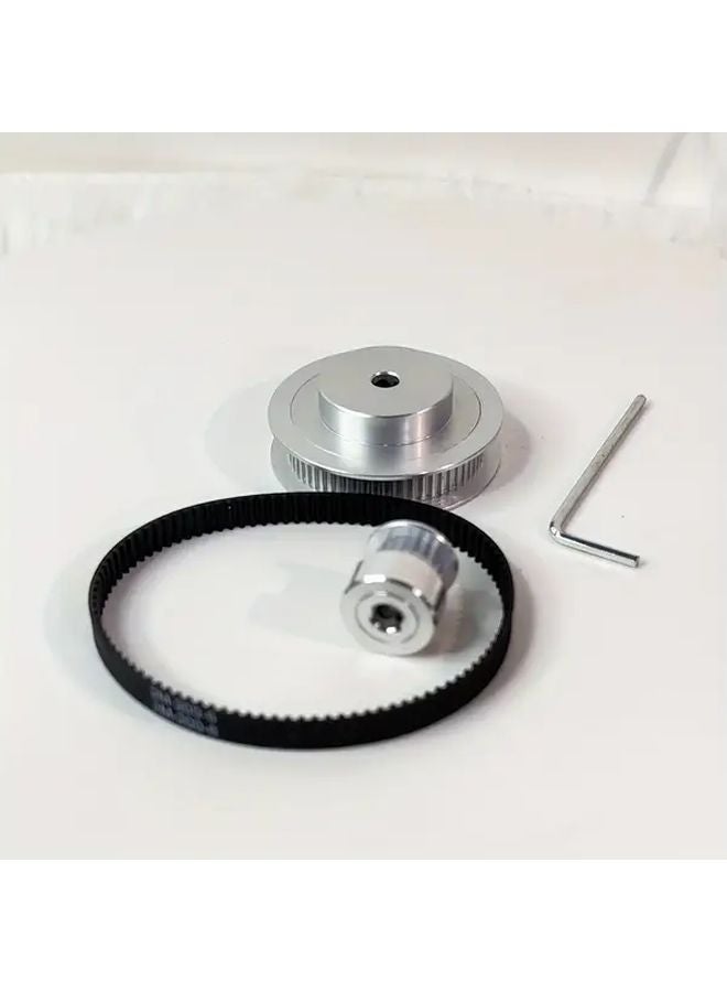 20 60 Teeth 5mm 8mm Bore GT2 Timing Belt Pulley Kit 300mm Belt For 3D Printers Robot Arms - Image 1