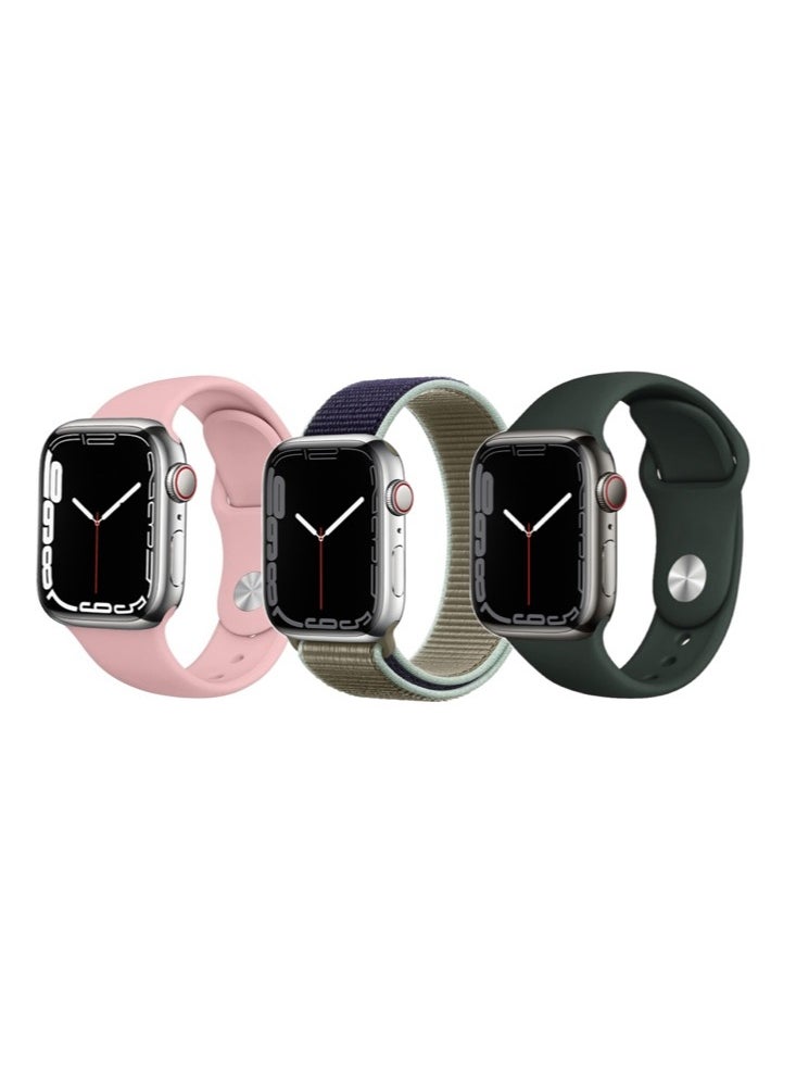 بيرفيي 38 قطع لتبديل سوار الساعة لساعة Apple Watch بأحجام 49/45/44/42 ملم من السلسلة 8/7/6/5/4/SE.  - Image 1