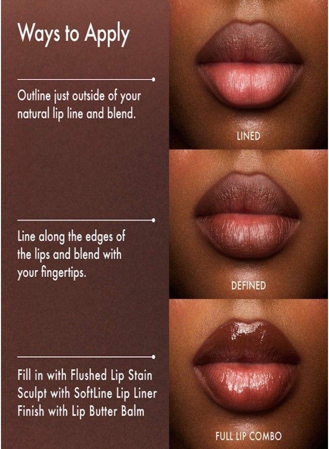 Summer Fridays Softline Lip Liner 1.02g – Long-Wear Creamy Precision Lip Pencil Espresso - Image 5