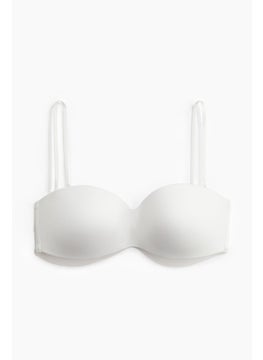 H&M Padded Microfibre Bandeau Bra  - Image 4