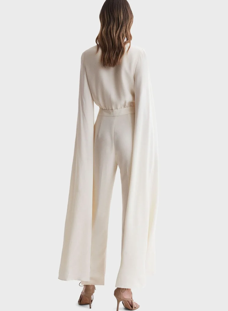 REISS Cape Sleeve Jumpsuit