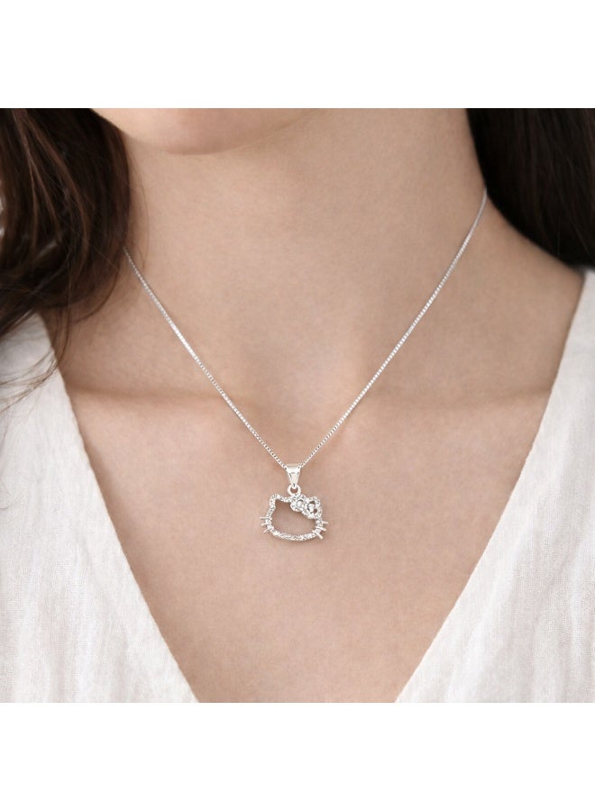 كيتي لطيف كيتي نمط قلادة قلادة ، صغيرة حساسة كل يوم سلسلة ، الحلو الحد الأدنى مجوهرات هدية - Image 2