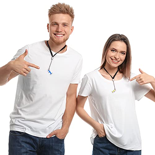 Shappy 14 Pcs Anti Lost Lanyard Set 2 Anti-Lost Necklace Lanyard with 12 Silicone Rubber Ring Pen Silicone Lanyards Holder, Pendant Holder Rubber Carrying Case for Pen, Outdoor Activities - Image 3