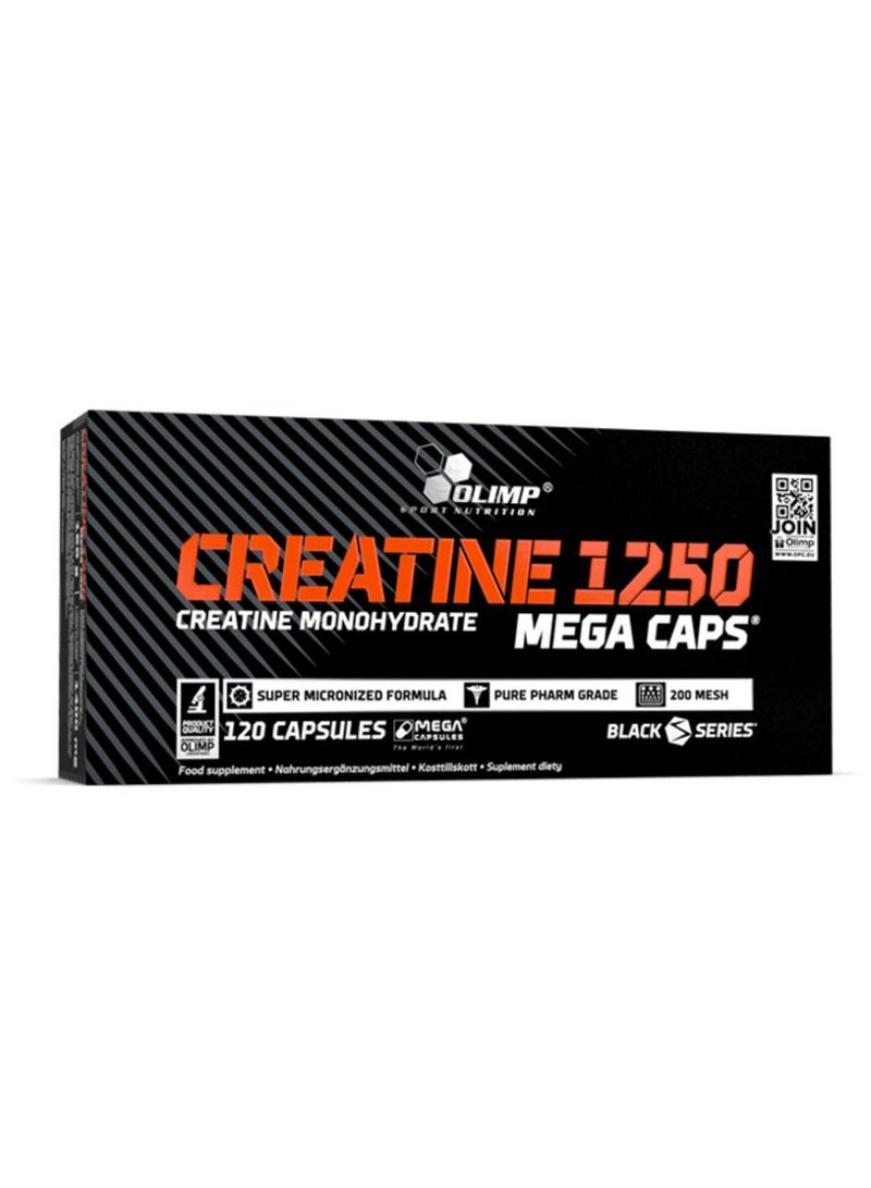 Olimp Creatine 1250 Mega Caps Food Supplement - 120 Capsules