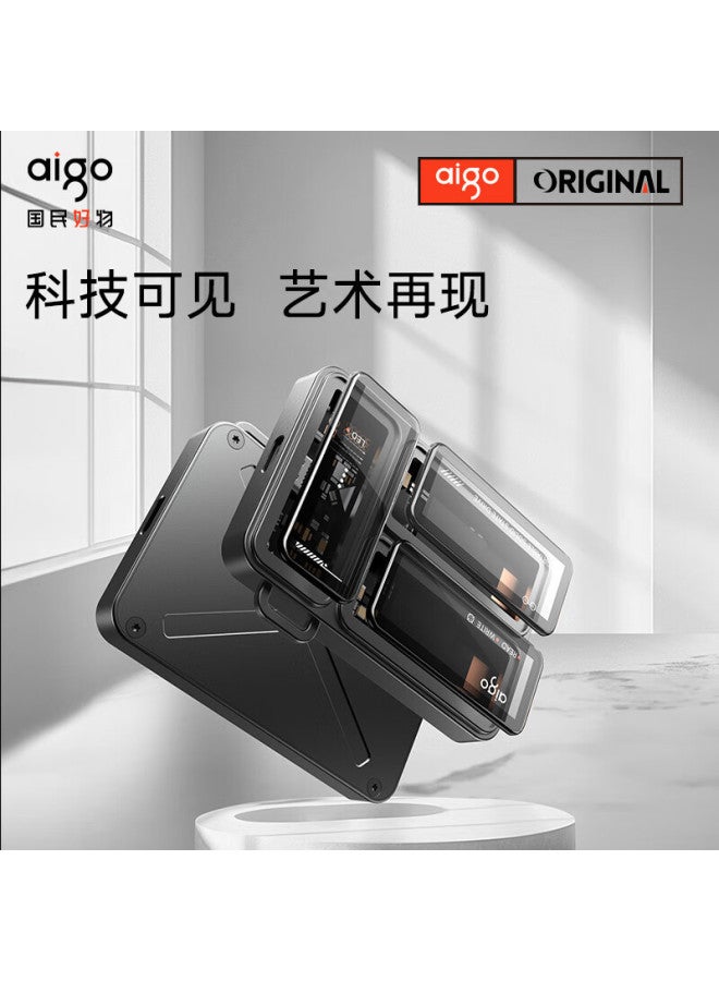 aigo قرص صلب محمول شفاف اتصال مباشر بالهاتف خارجي للابتوب - Image 3