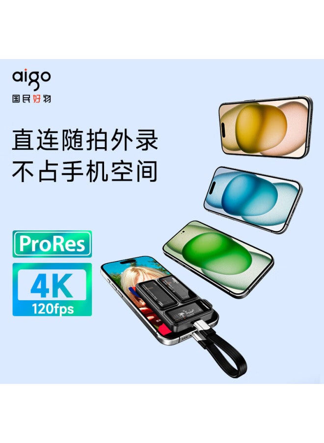 aigo قرص صلب محمول شفاف اتصال مباشر بالهاتف خارجي للابتوب - Image 5