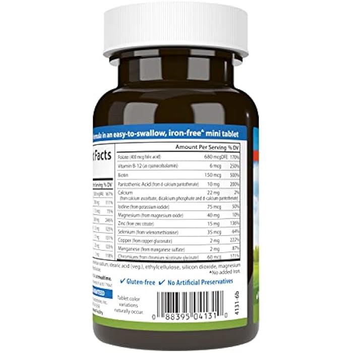 Carlson Mini-Multi, Essential Vitamins & Minerals, 90 Small Tablets - Image 3