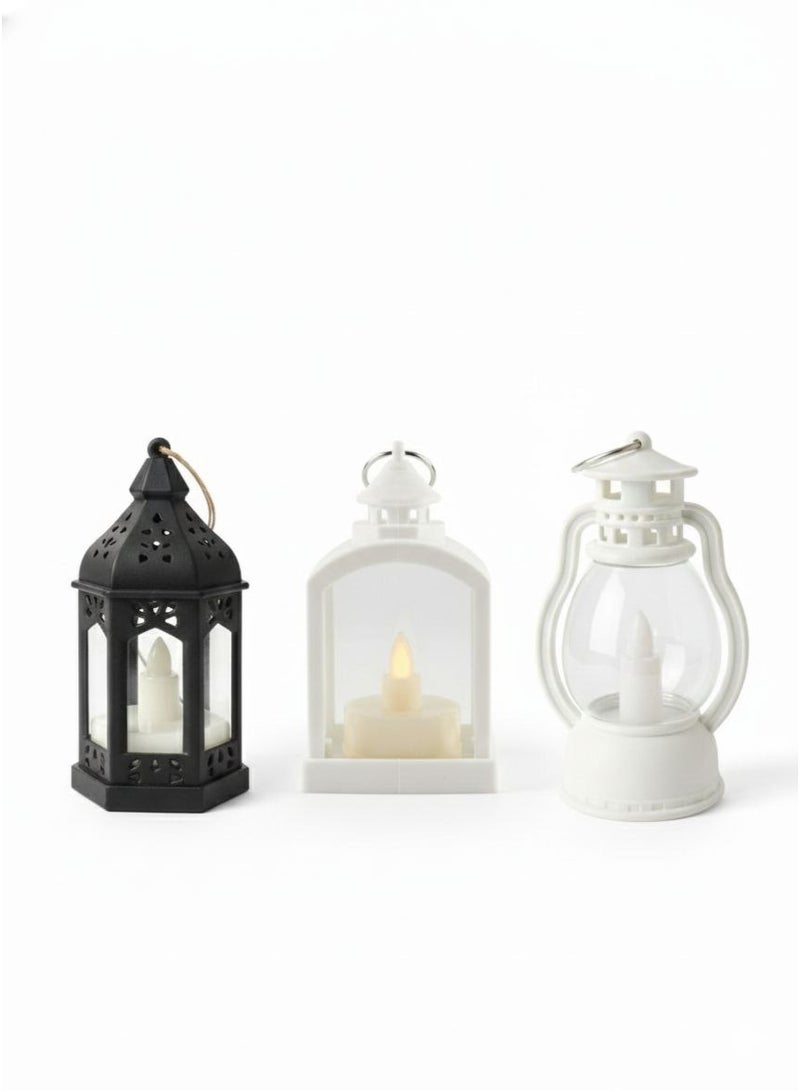 Mini lantern 3 pcs , a wonderful lighting toy for children, small classic , new cute lighting lantern toy for children, multicolor - Image 2