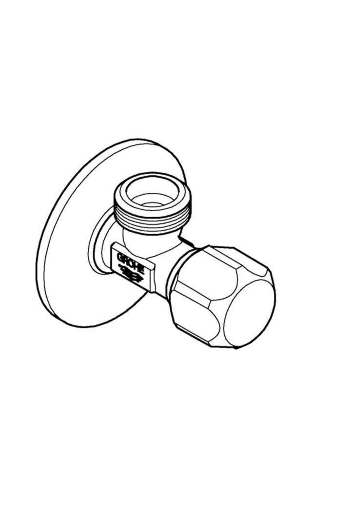 Grohe Angle Valve 1/2″ | TDL handle | Bathroom Fixtures | Chrome |22940000 - Image 3