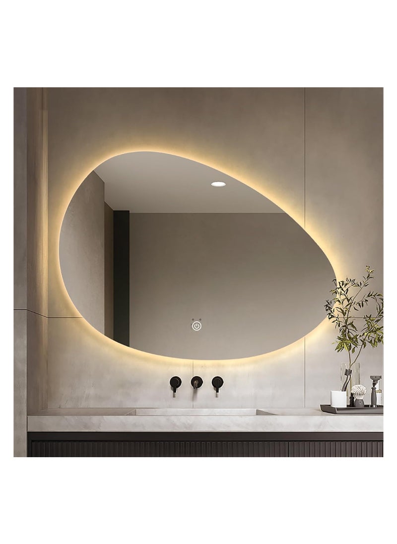 Generic 3-Color Led Touch Wall Mirrors 70X80X3Cm Multicolour  - Image 1