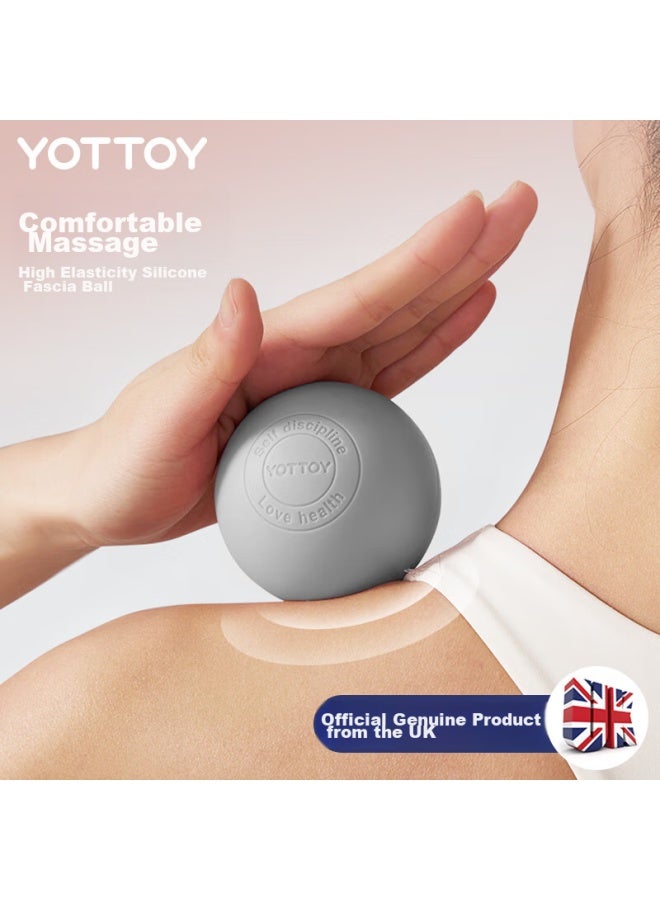 YOTTOY Yottoy Fascia Ball, Foot Massage Ball, Deep Muscle Relaxation, Shoulder And Neck Health, Fitness Yoga Hand Grip Fascia Ball - Gray  - Image 1