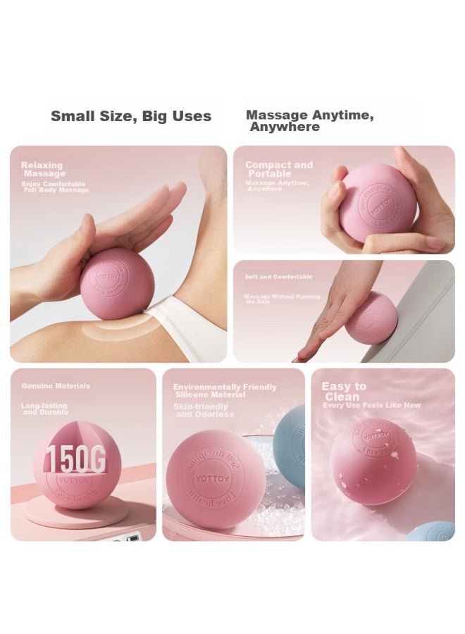 YOTTOY Yottoy Fascia Ball, Foot Massage Ball, Deep Muscle Relaxation, Shoulder And Neck Health, Fitness Yoga Hand Grip Fascia Ball - Gray  - Image 2