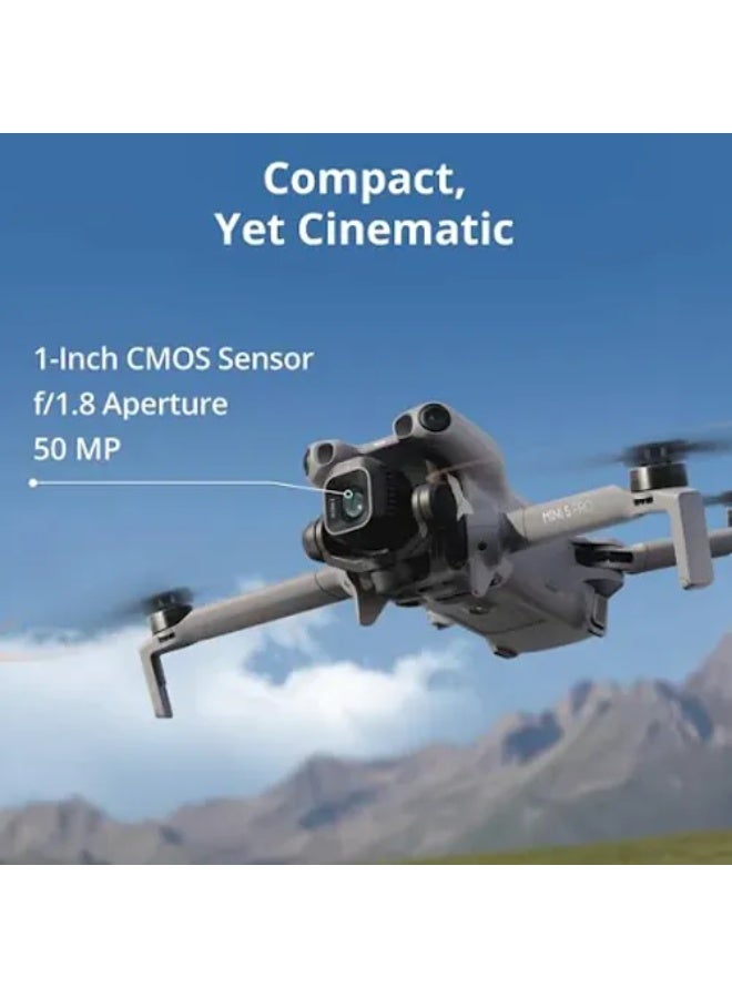 دي جي آي مجموعة ميني 5 برو فلاي مور كومبو بلس، DJI RC 2، مستشعر CMOS بحجم 1 إنش، استشعار العقبات، تتبع نشط 360°، دوران جيمبال 225°، عمر بطارية ممتد MOIAT معتمد. - Image 5