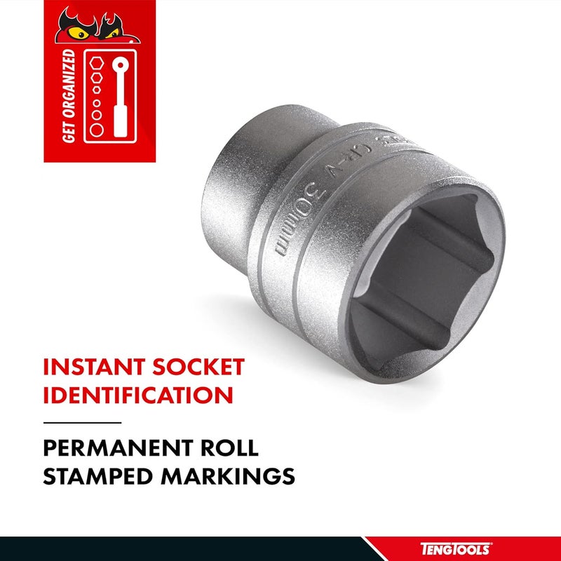 TENGTOOLS Teng Tools M380513C Regular Socket 13mm 3/8 Square Drive - Image 4
