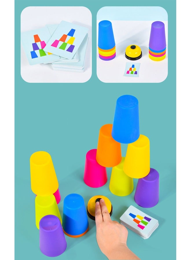 NIBEMINENT Portable Quick Stacked Cup Battle Games for Kids and Classic Family toys  - Image 4