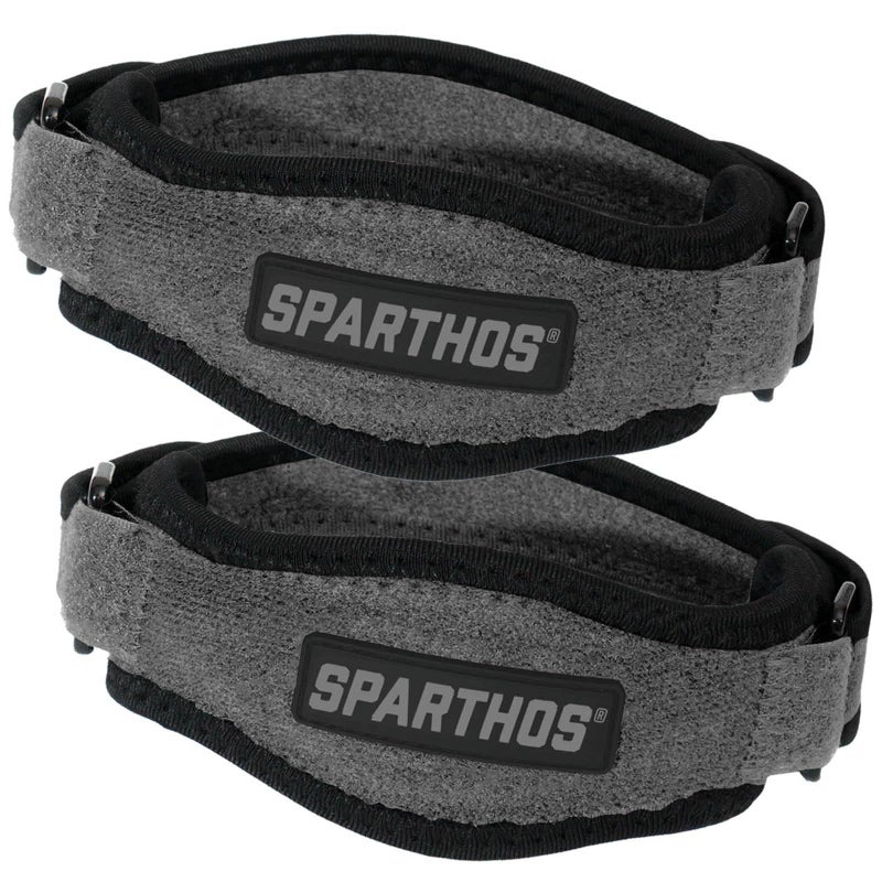 Sparthos Tennis Elbow Brace Pack of 2 For Tendonitis Forearm Pain Golf Elbow Support Arm Strap Band with Gel Compression Pad for Men and Women