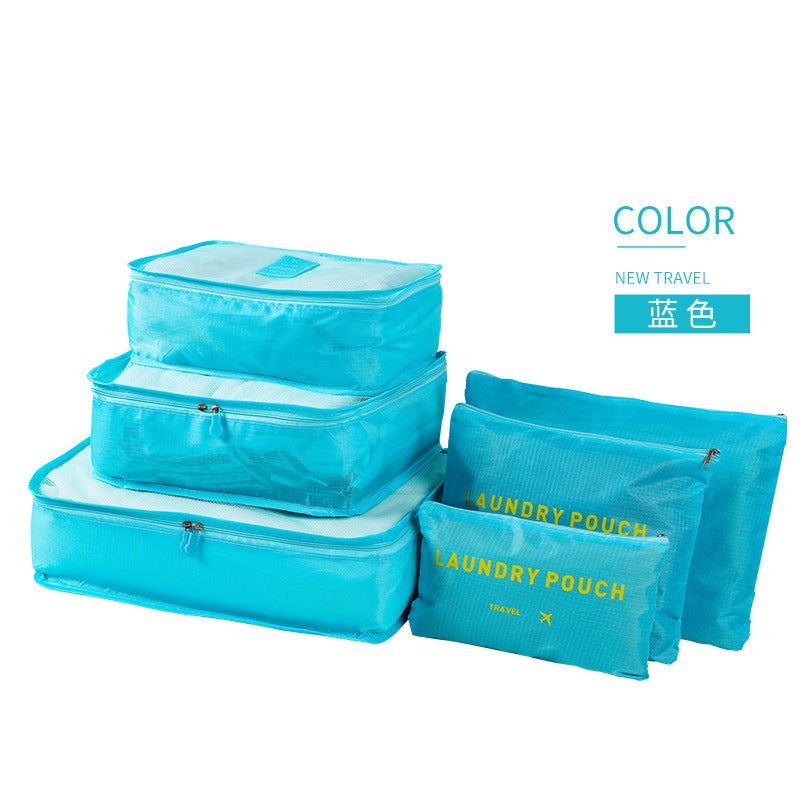 Korean Travel Storage Bag Six-Piece Travel Large Production Travel Storage 6-Piece Storage Bag Production Logo - Image 2