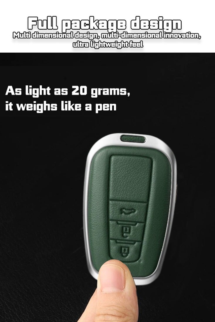 Key case, suitable for Camry keys, the first layer of cowhide material, anti-fall, wear-resistant, all-inclusive design, multi-layer protection is safer, restore the key feel, goodcar. - Image 4