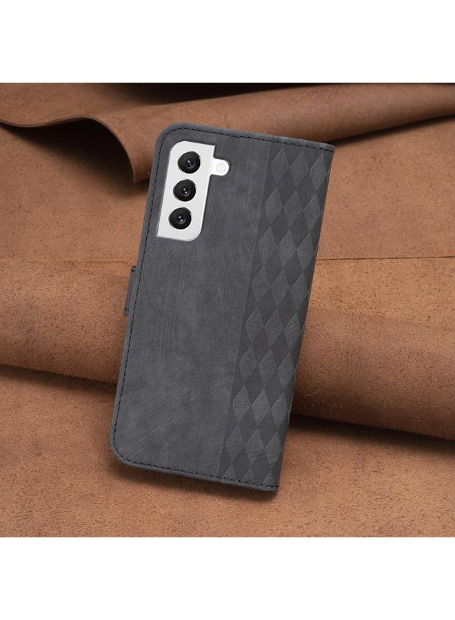 S-TOP Case For Samsung Galaxy S22+ 5G Plaid Embossed Leather Phone Case - Image 3