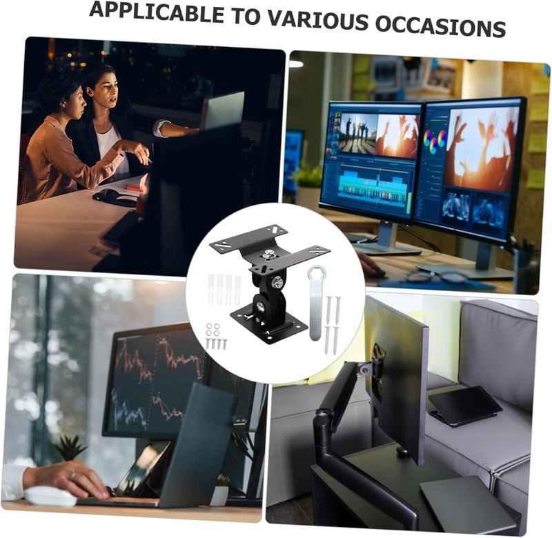 Angoily 360degree Monitor Swivel Stand Wall Mount Tv Bracket Rotation Easy Install for Home Office Hotel - Image 3