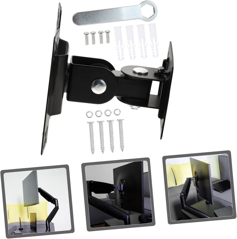 Angoily 360degree Monitor Swivel Stand Wall Mount Tv Bracket Rotation Easy Install for Home Office Hotel - Image 4